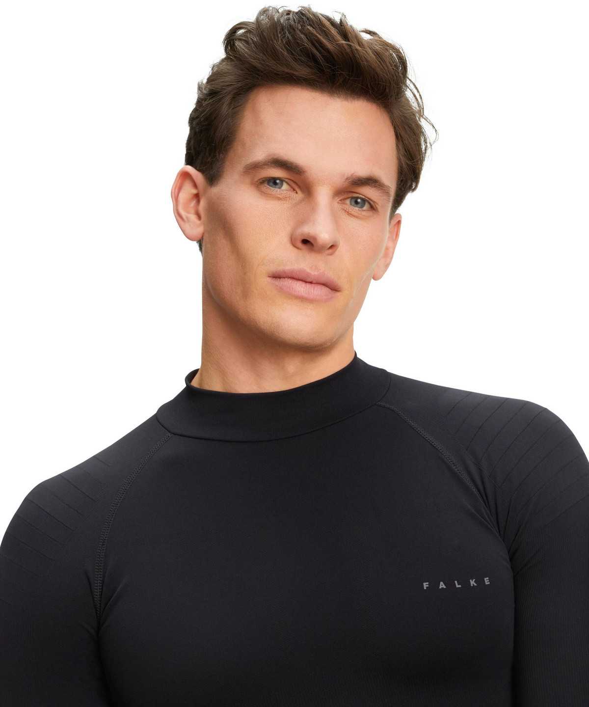 Falke Long sleeve shirt Warm Long Sleeve T-Shirts Heren Zwart | SFV-527694