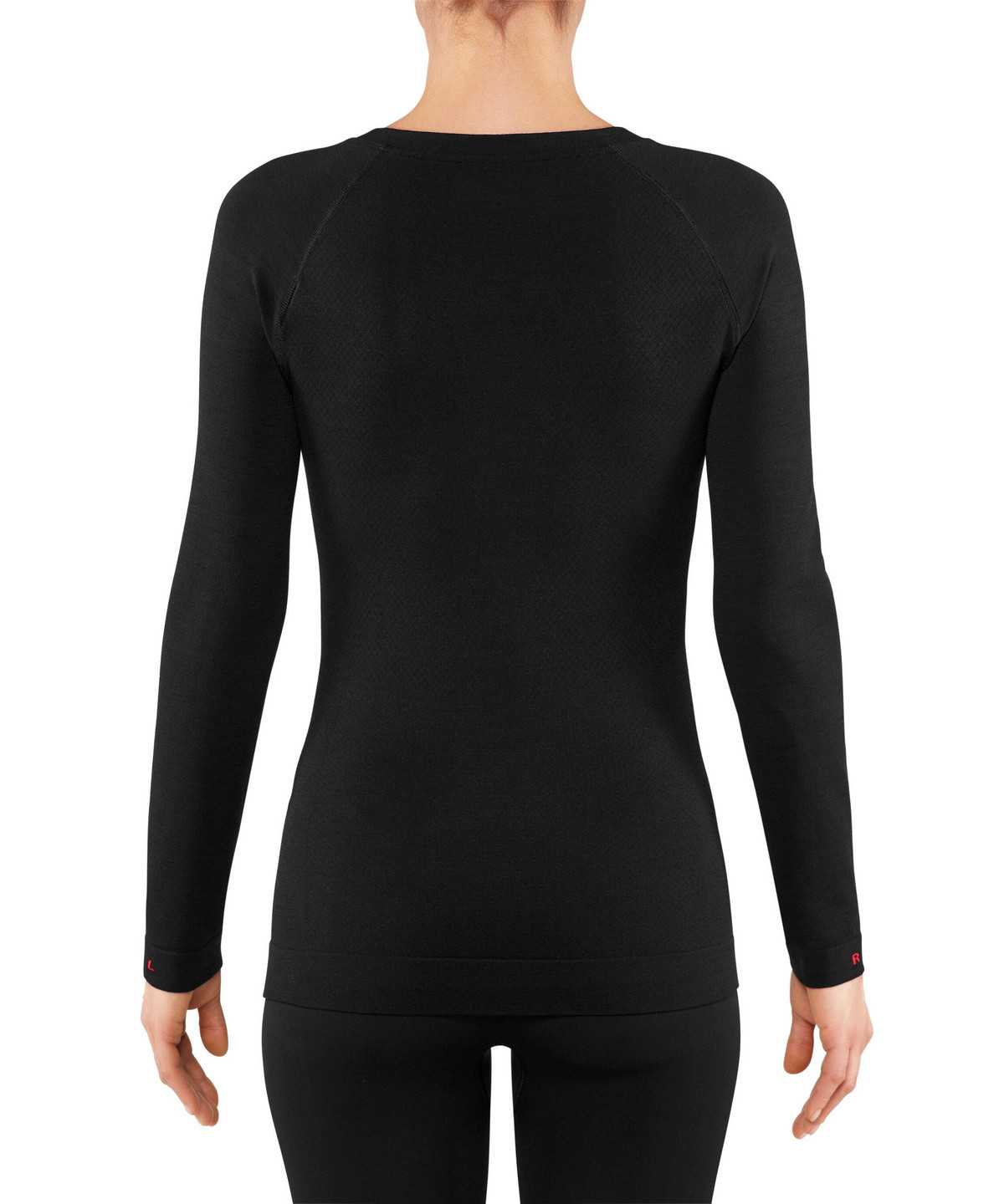 Falke Long sleeve shirt Wool-Tech Light Overhemd Met Lange Mouwen Dames Zwart | DVI-813274