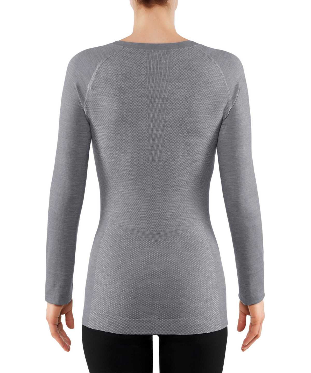 Falke Long sleeve shirt Wool-Tech Light Overhemd Met Lange Mouwen Dames Grijs | EVK-536207