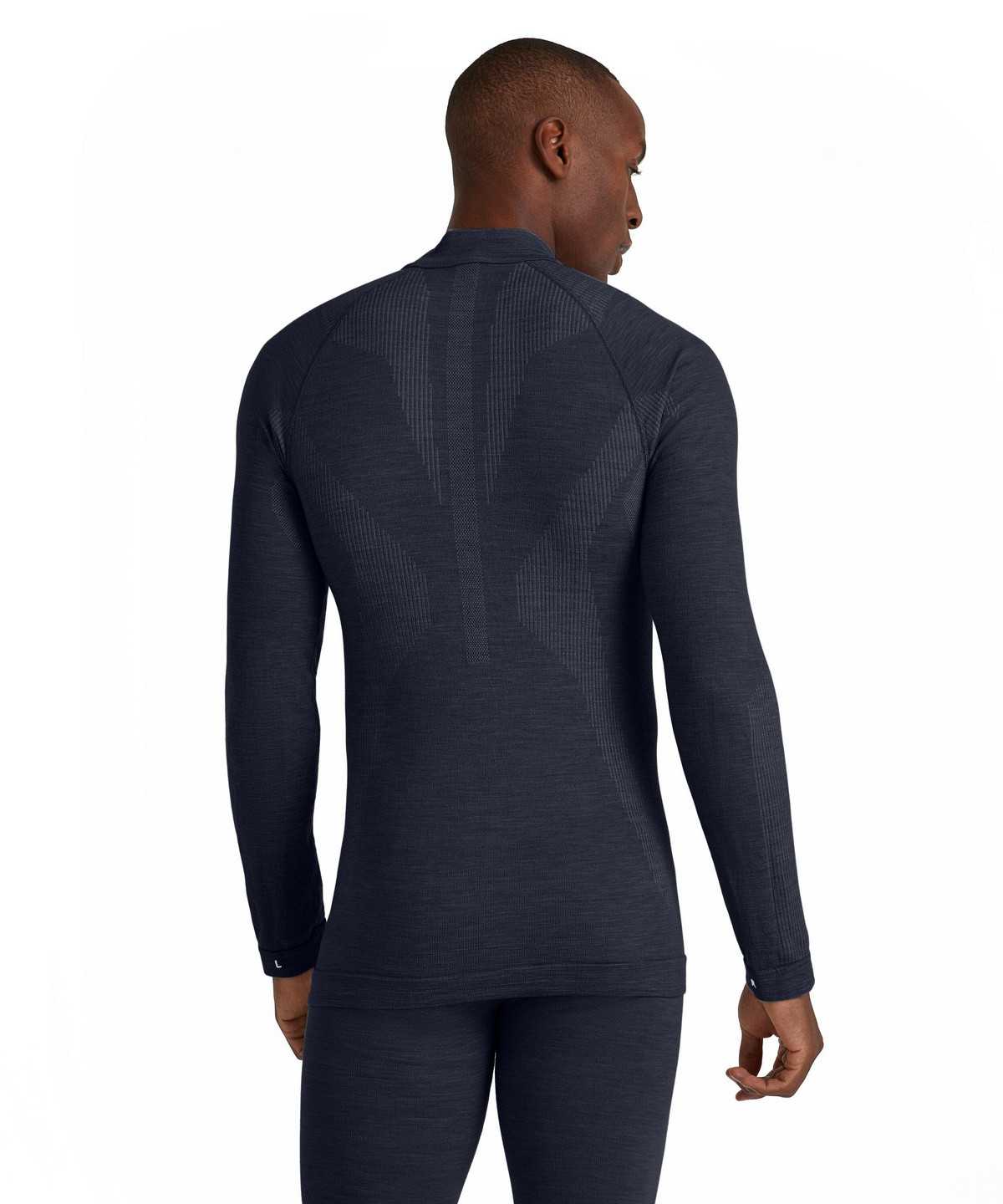 Falke Long sleeve shirt Wool-Tech Long Sleeve T-Shirts Heren Blauw | TIG-207894