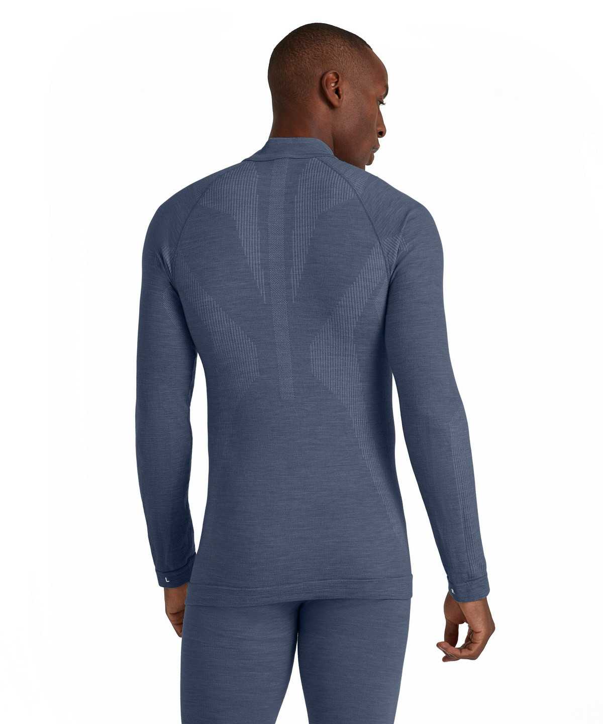 Falke Long sleeve shirt Wool-Tech Long Sleeve T-Shirts Heren Blauw | FUB-268715