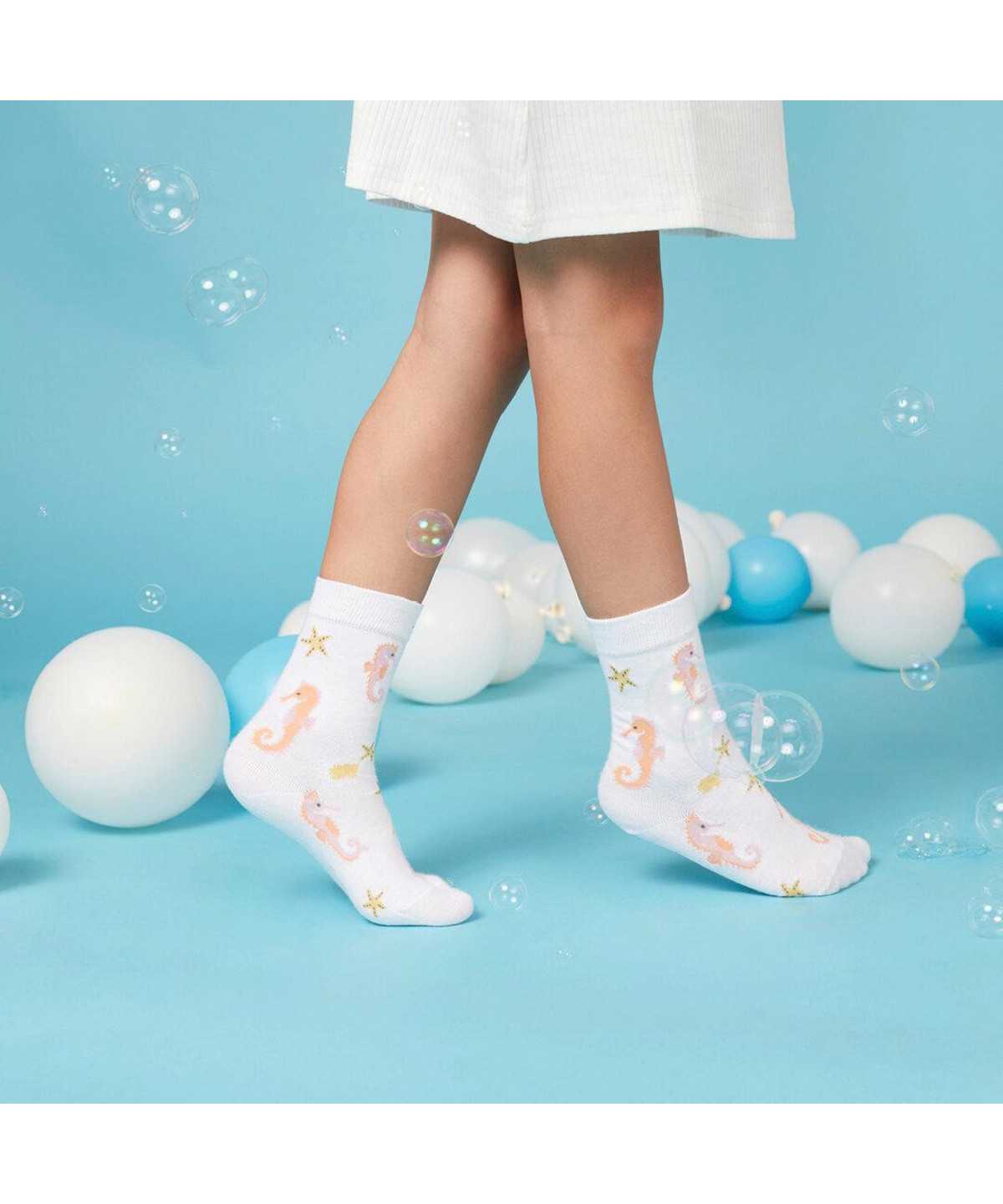 Falke Lovely Seahorses Socks Sokken Kinderen Blauw | QOL-627049