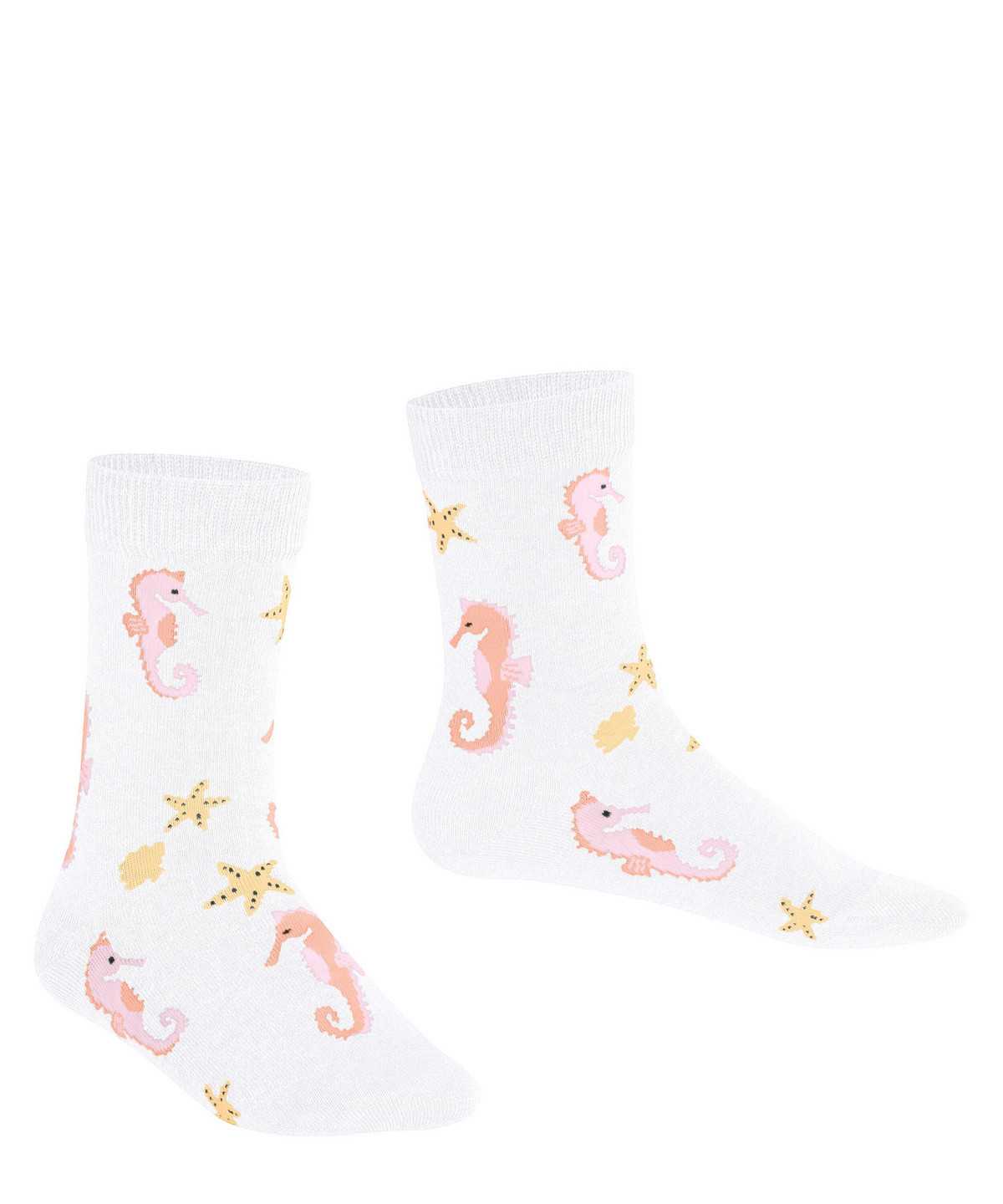 Falke Lovely Seahorses Socks Sokken Kinderen Wit | UIW-815627