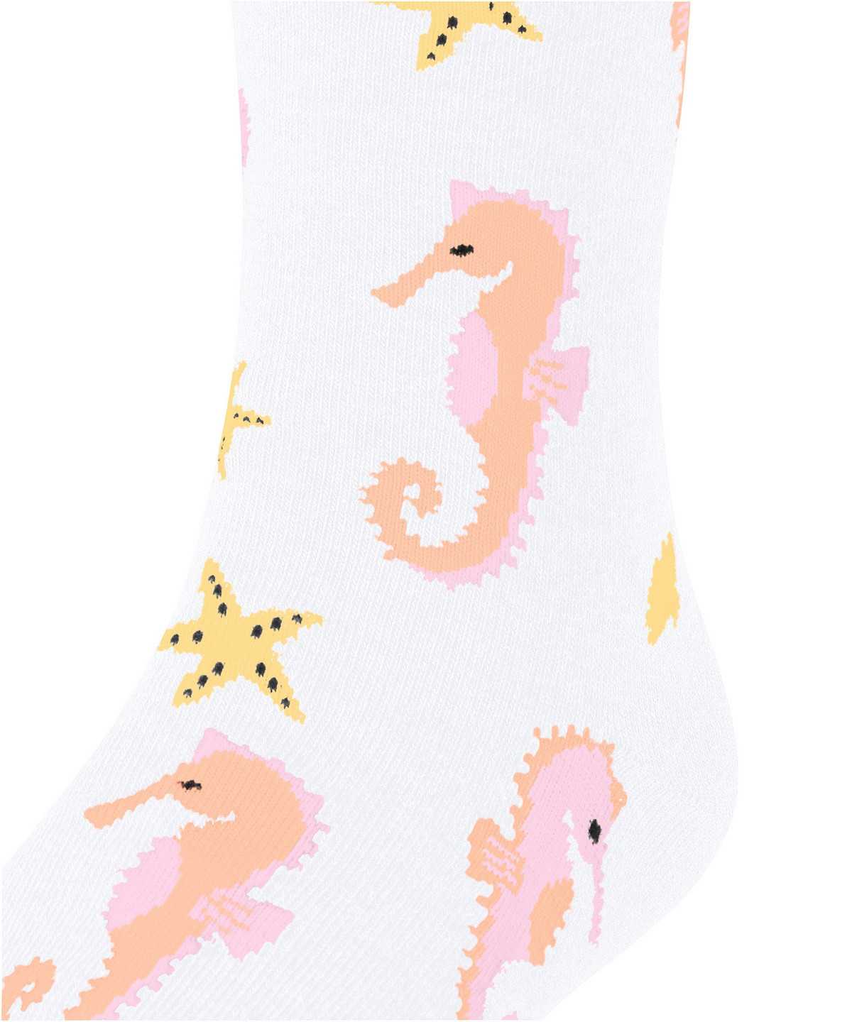 Falke Lovely Seahorses Socks Sokken Kinderen Wit | UIW-815627