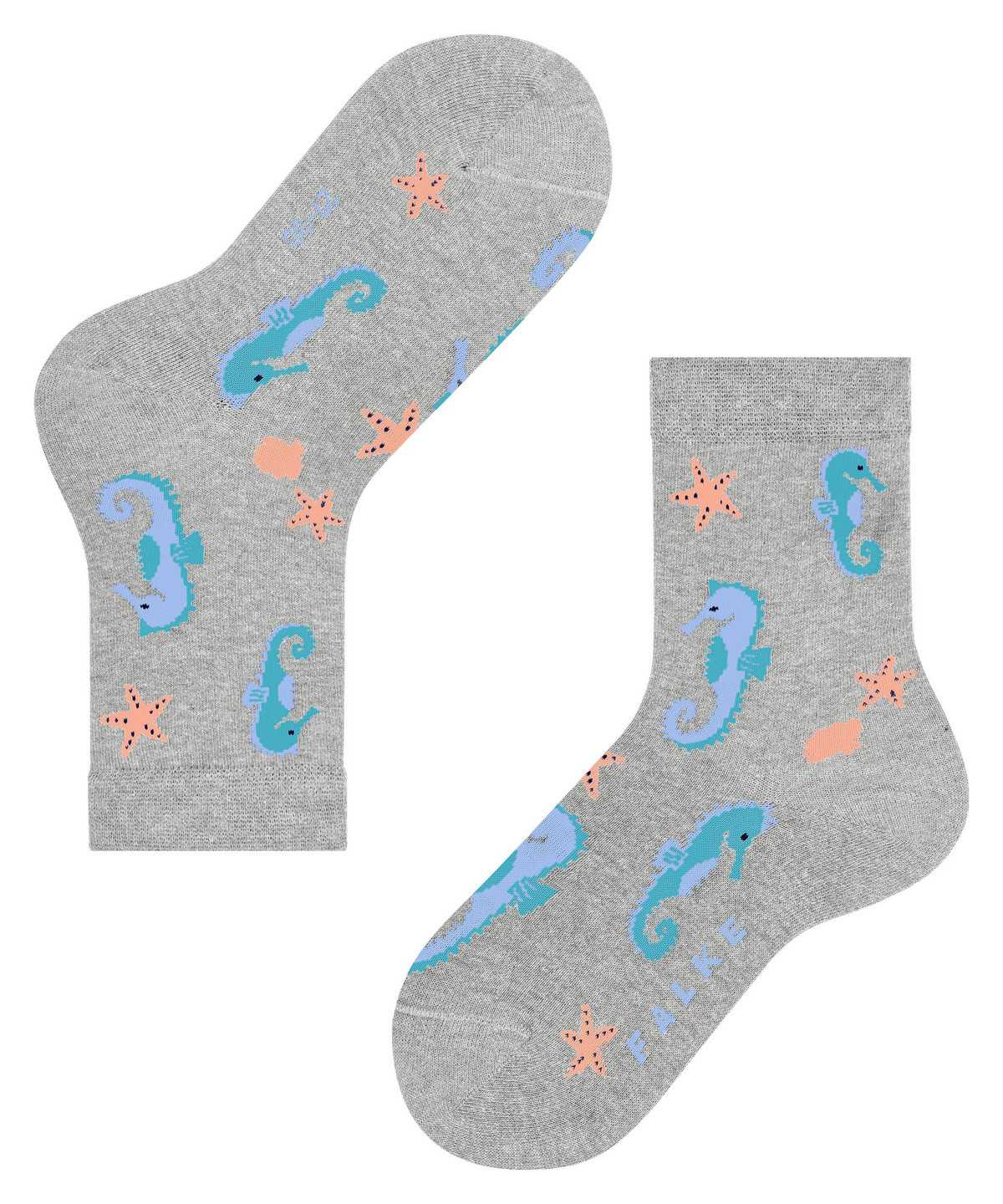 Falke Lovely Seahorses Socks Sokken Kinderen Grijs | YFX-190723