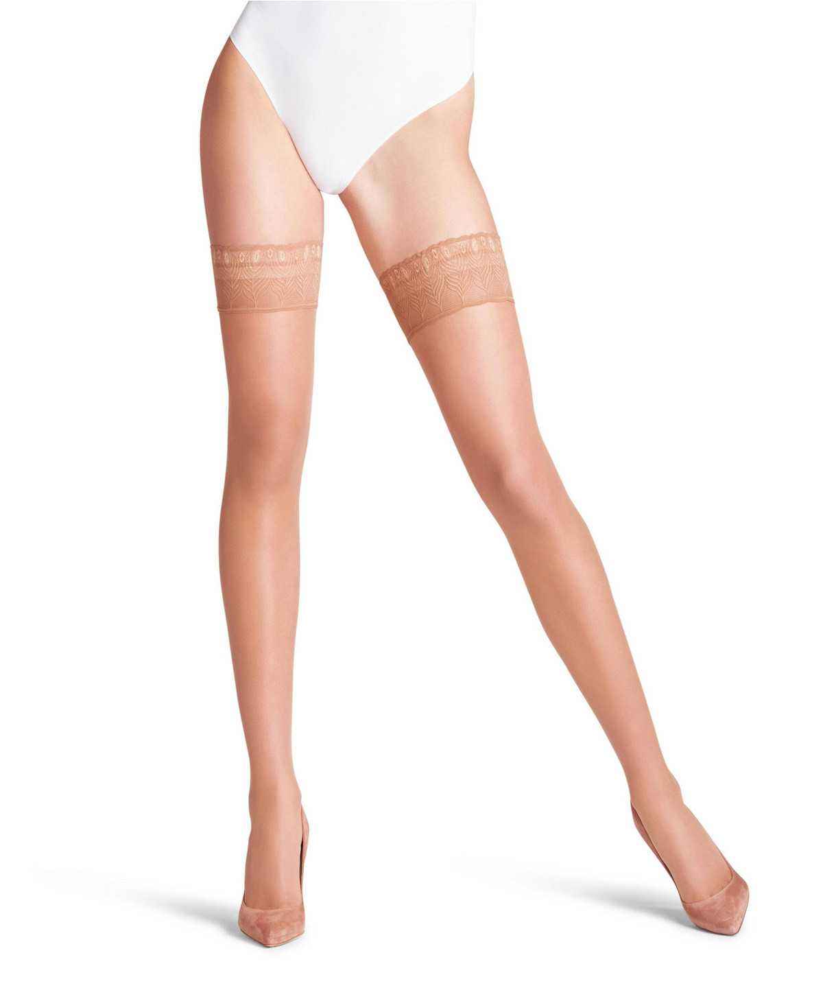 Falke Lunelle 8 DEN Stay-ups Thigh Highs Dames Beige | CPB-950371