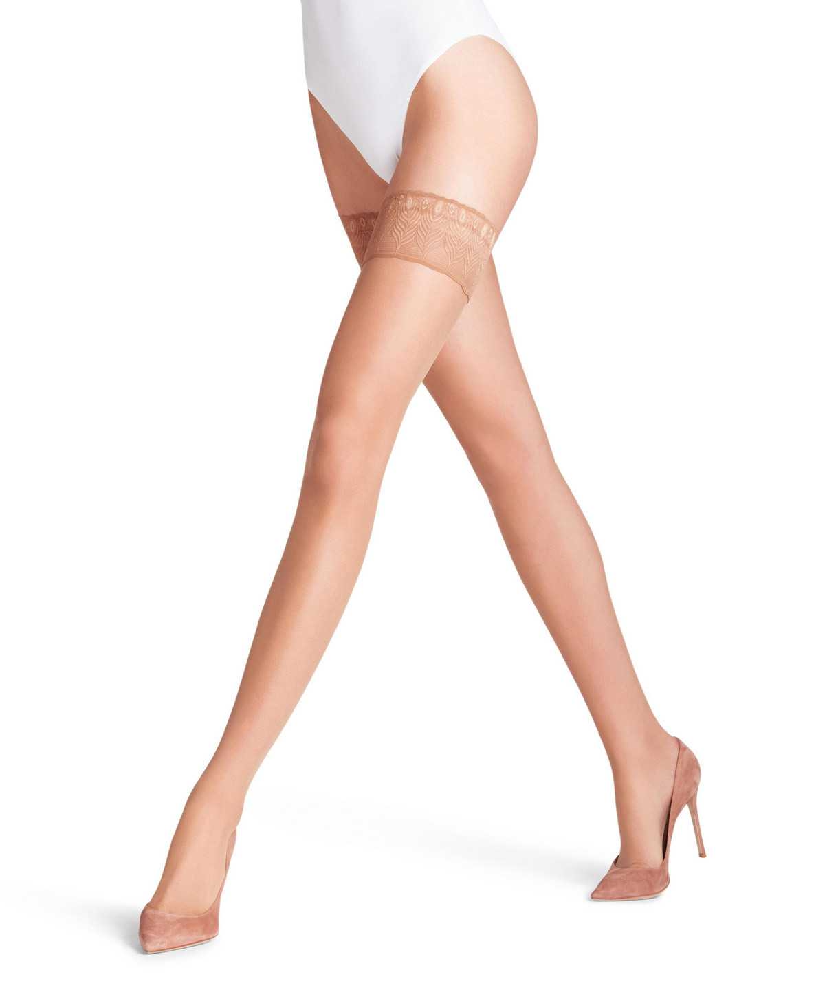 Falke Lunelle 8 DEN Stay-ups Thigh Highs Dames Beige | CPB-950371