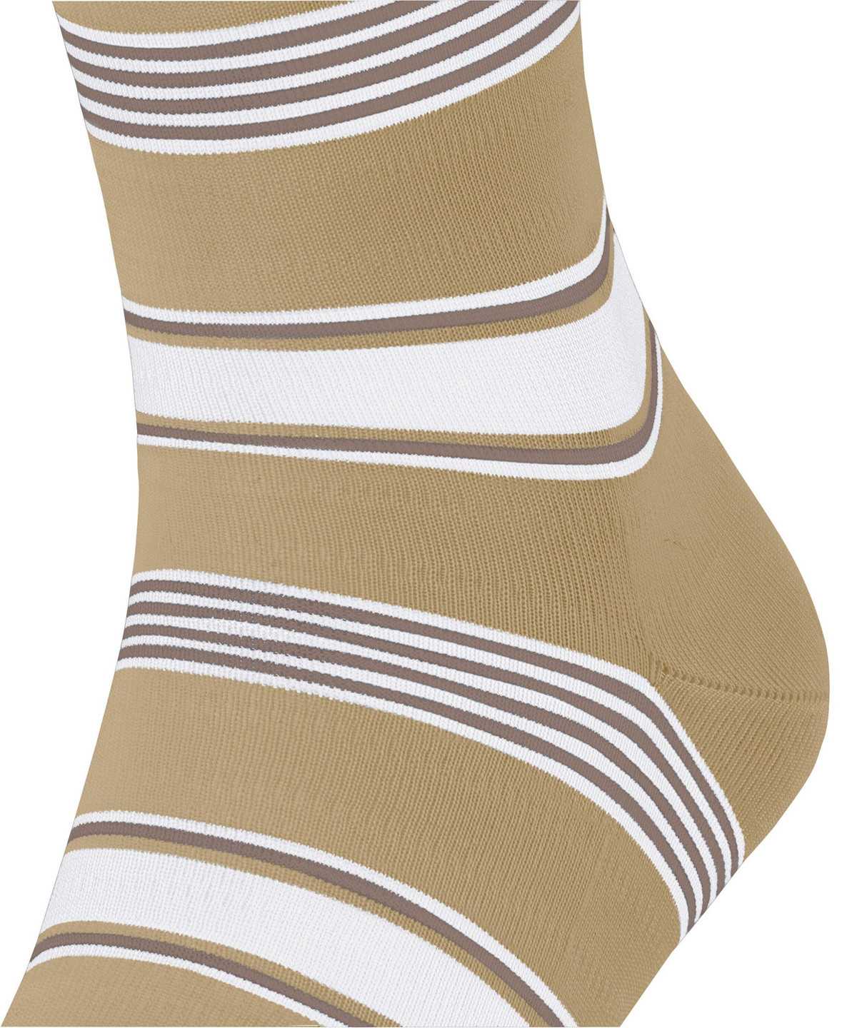 Falke Marina Stripe Socks Sokken Heren Beige | SKF-603281