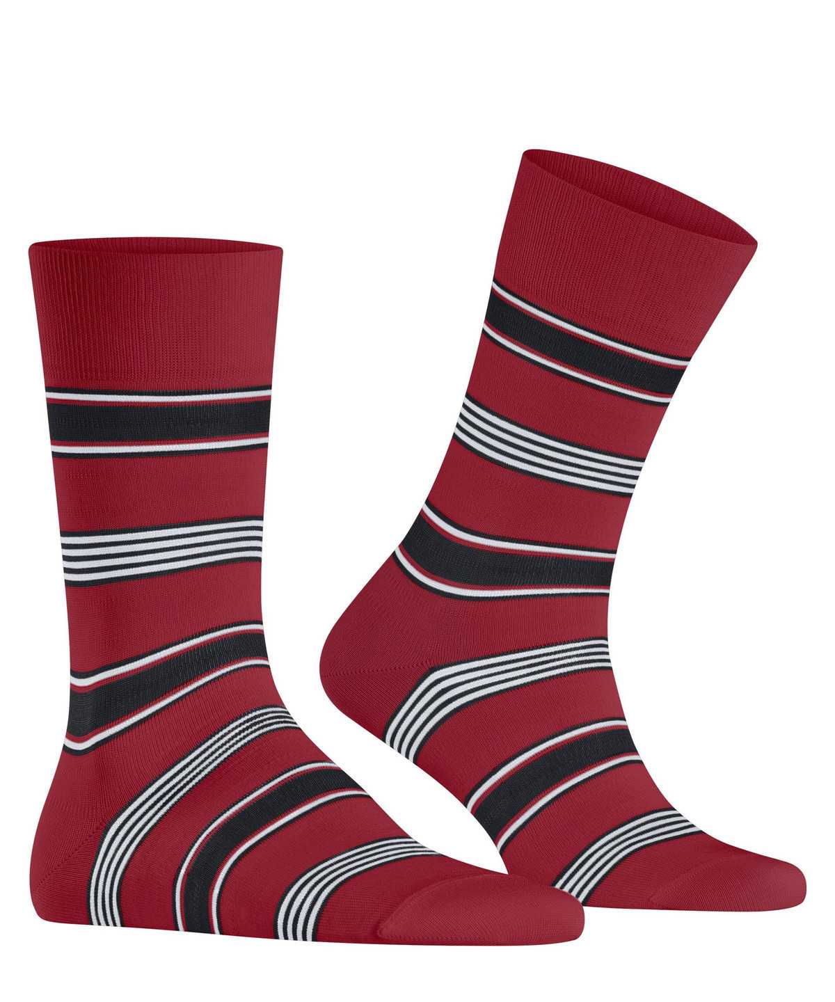 Falke Marina Stripe Socks Sokken Heren Rood | VTF-896152