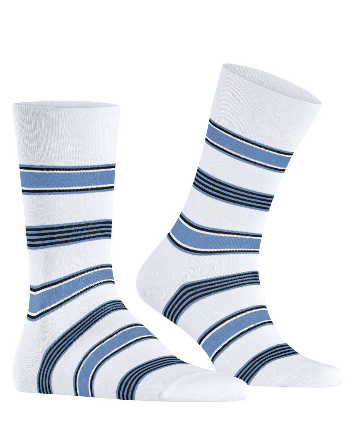 Falke Marina Stripe Socks Sokken Heren Wit | MUI-029418