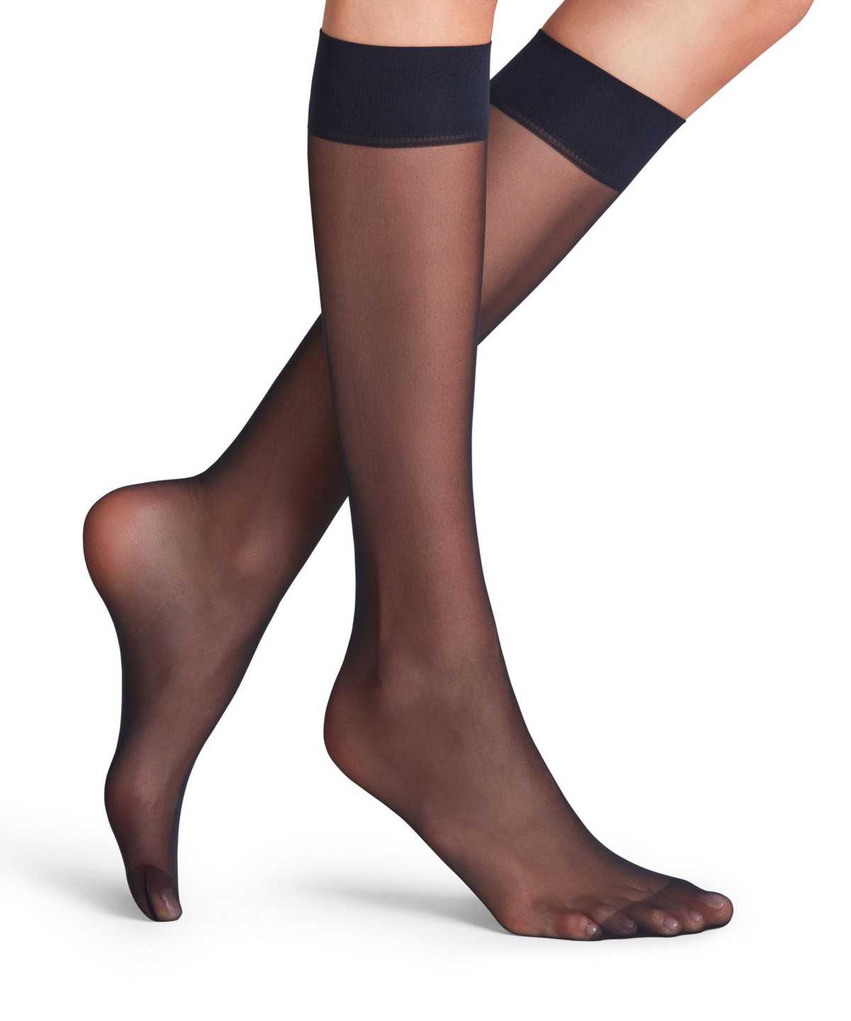 Falke Matt Deluxe 20 DEN Knee-high Socks Sokken Dames Blauw | VIT-527691