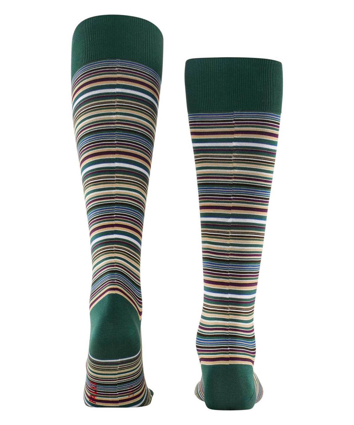 Falke Microblock Knee-high Socks Sokken Heren Groen | ZCM-573068