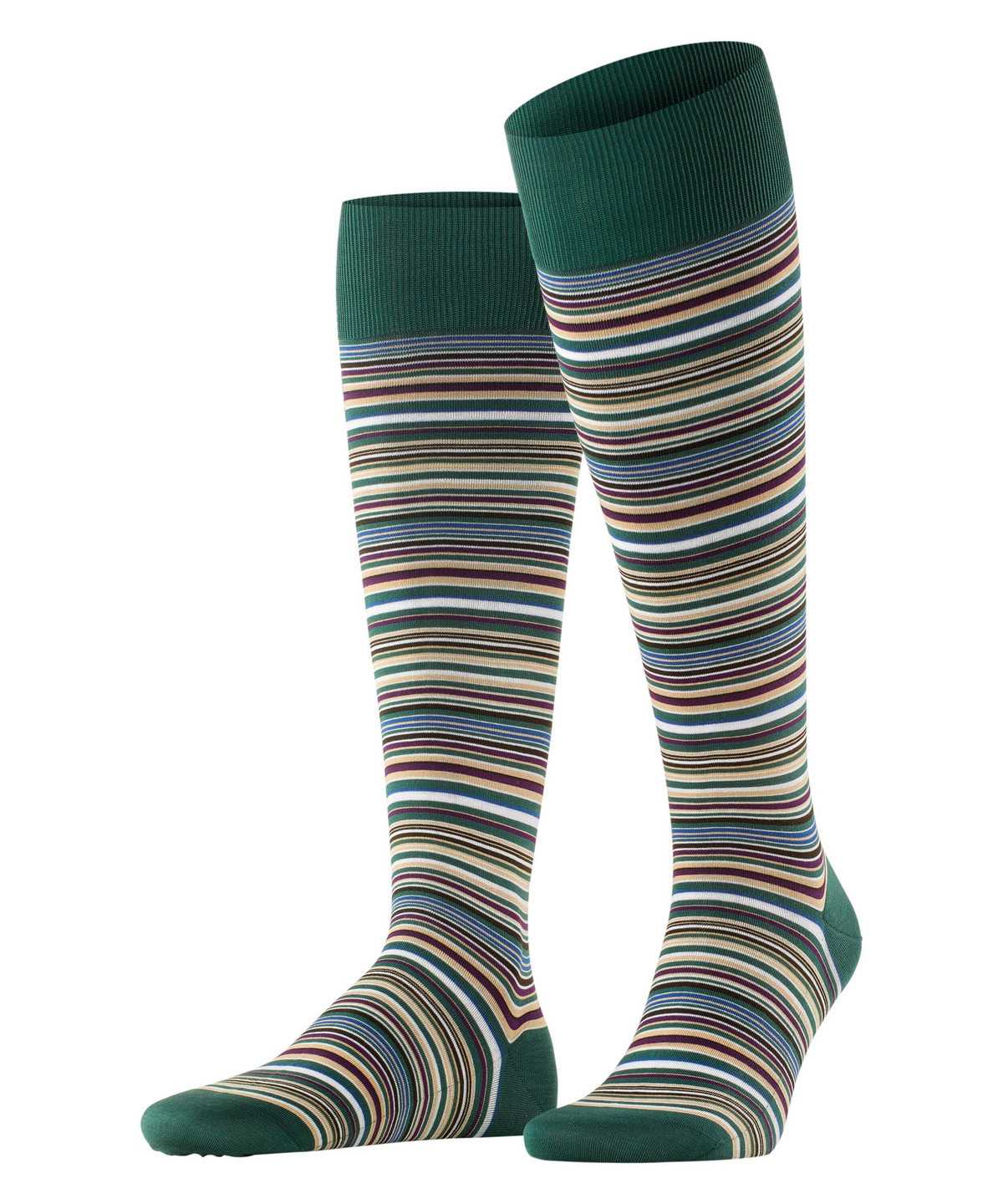 Falke Microblock Knee-high Socks Sokken Heren Groen | ZCM-573068