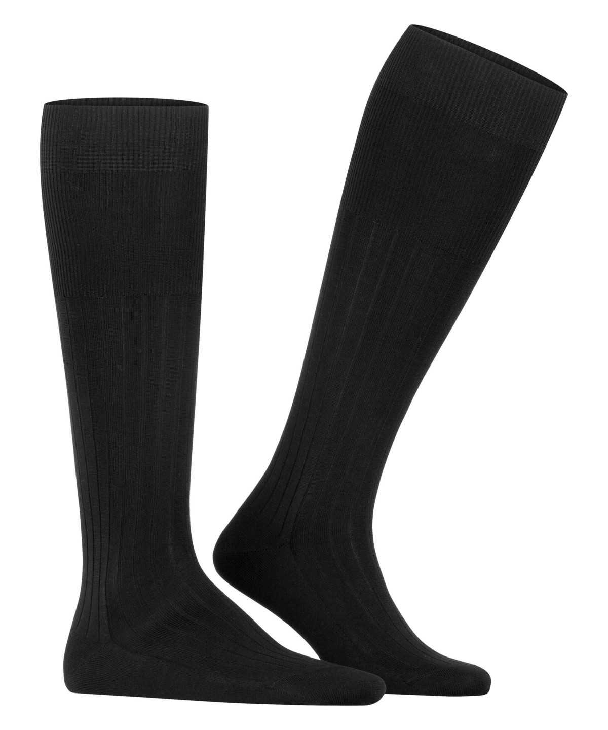 Falke Milano Knee-high Socks Sokken Heren Zwart | EYC-254768