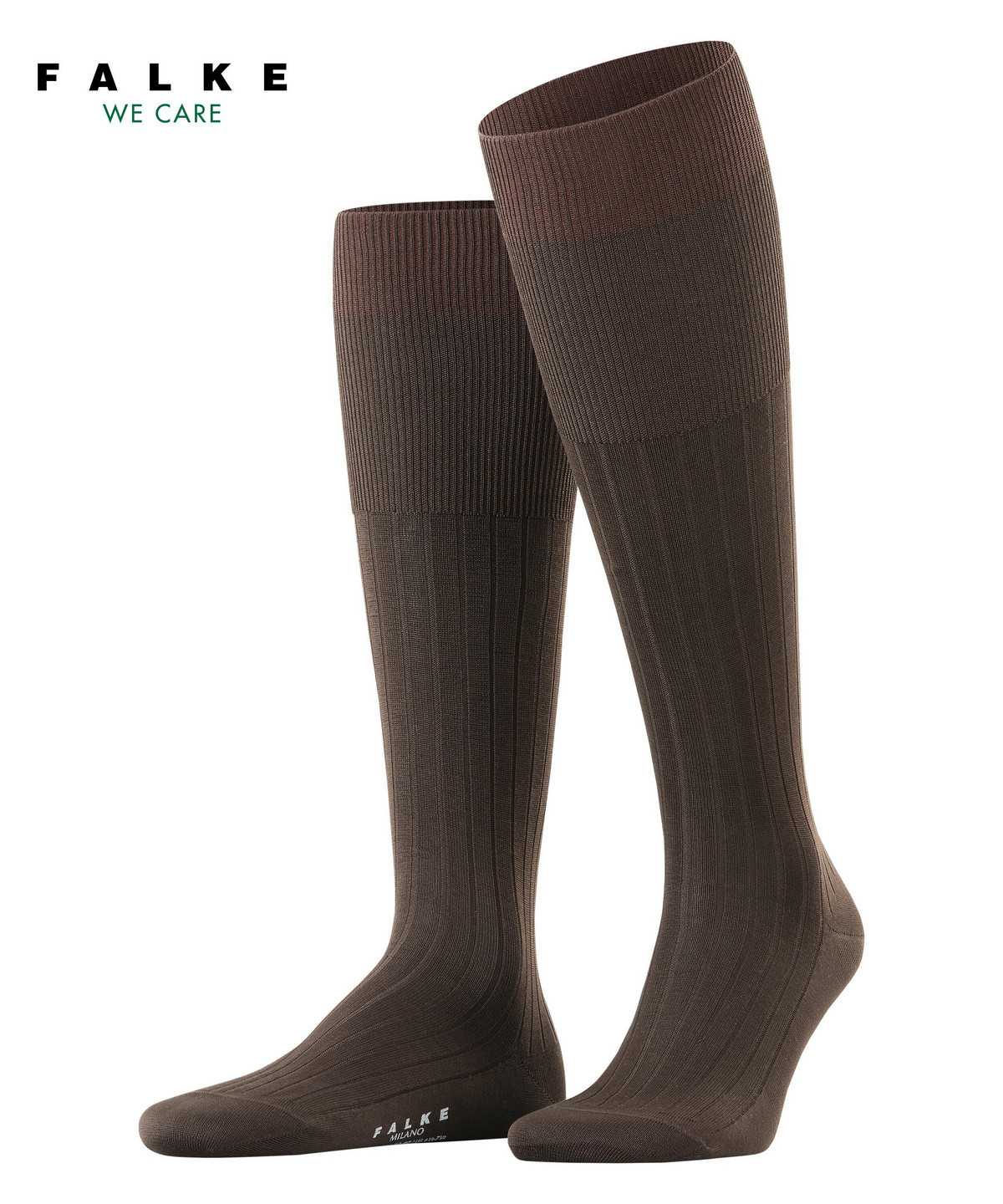 Falke Milano Knee-high Socks Sokken Heren Bruin | KOY-978312