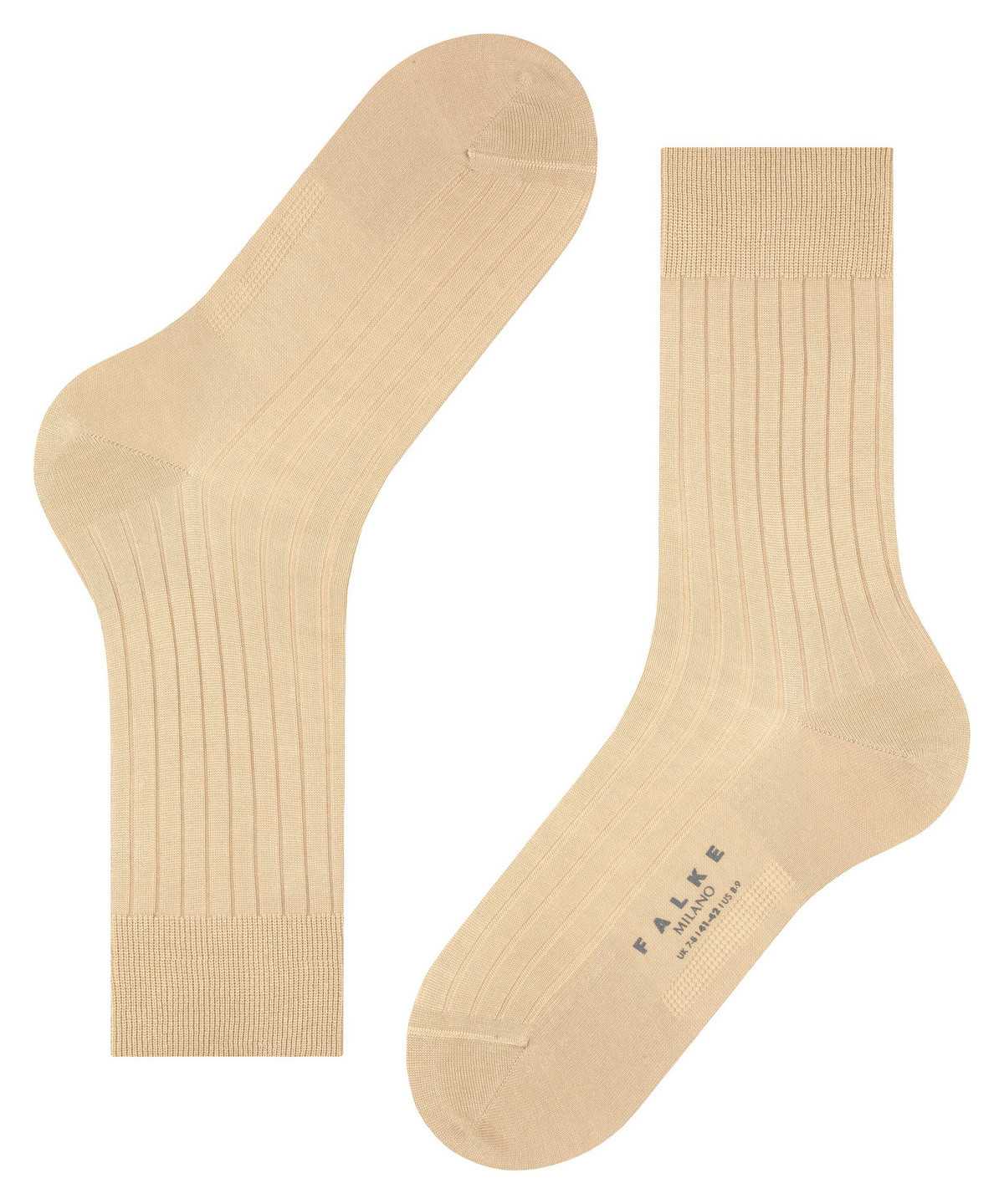 Falke Milano Socks Sokken Heren Beige | IBH-597642