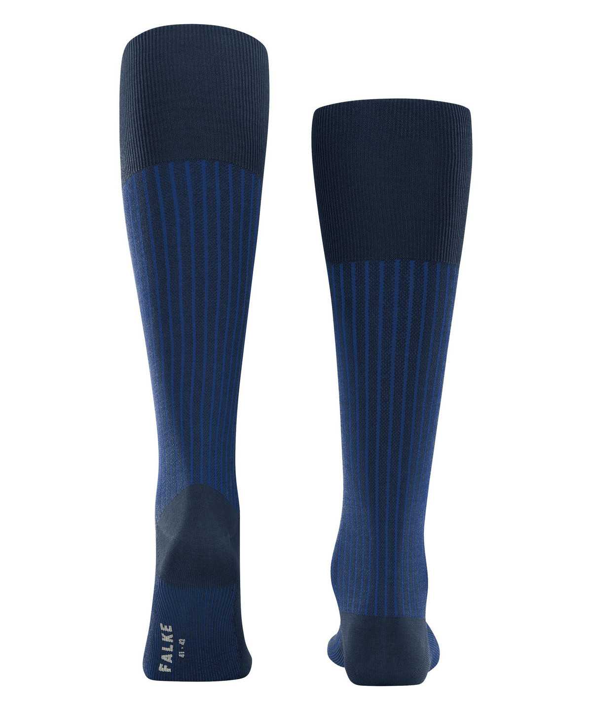 Falke Oxford Stripe Knee-high Socks Sokken Heren Blauw | ISO-504327