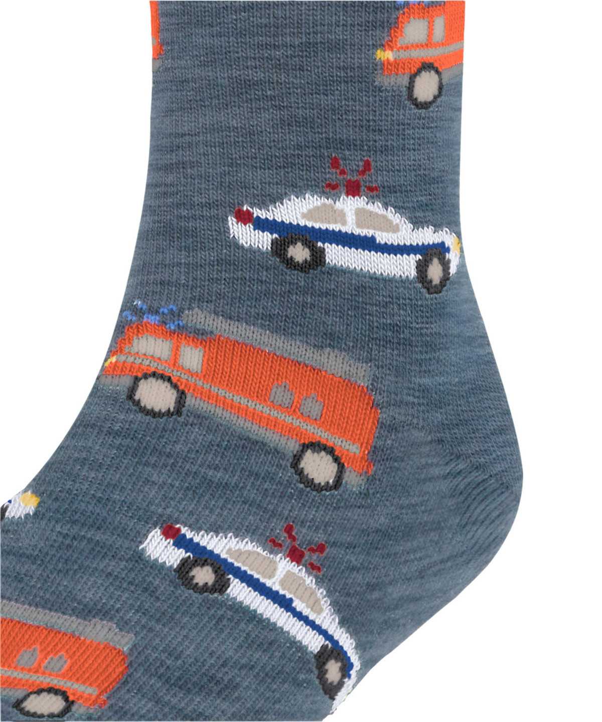 Falke Police and Fire Cars Socks Sokken Kinderen Blauw | CUX-365980