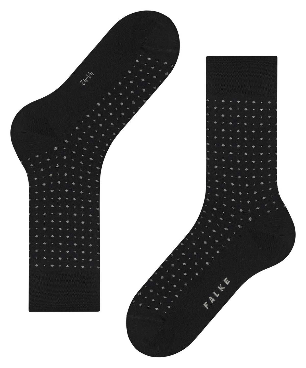 Falke Polished Dot Socks Sokken Heren Zwart | SAN-718936