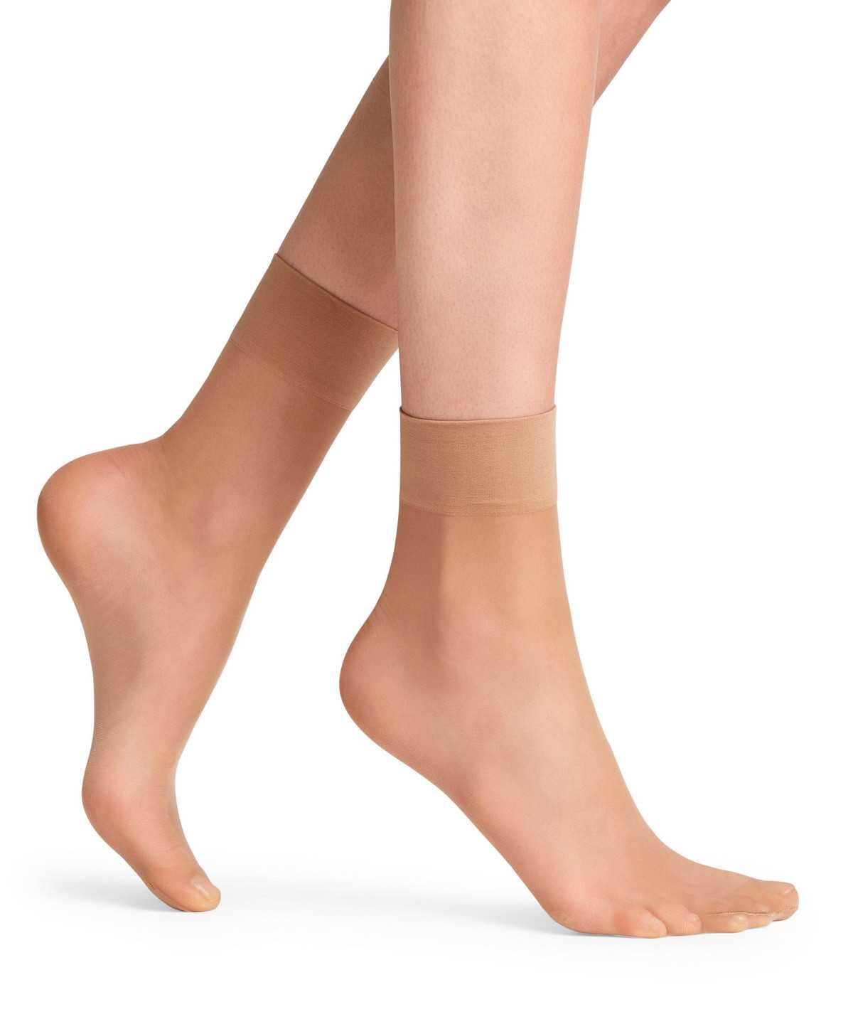 Falke Pure Matt 20 DEN Ankle socks Sokken Dames Beige | PCV-392507