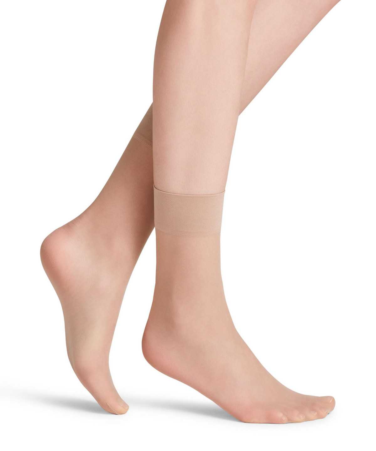 Falke Pure Matt 20 DEN Ankle socks Sokken Dames Beige | WIN-568321