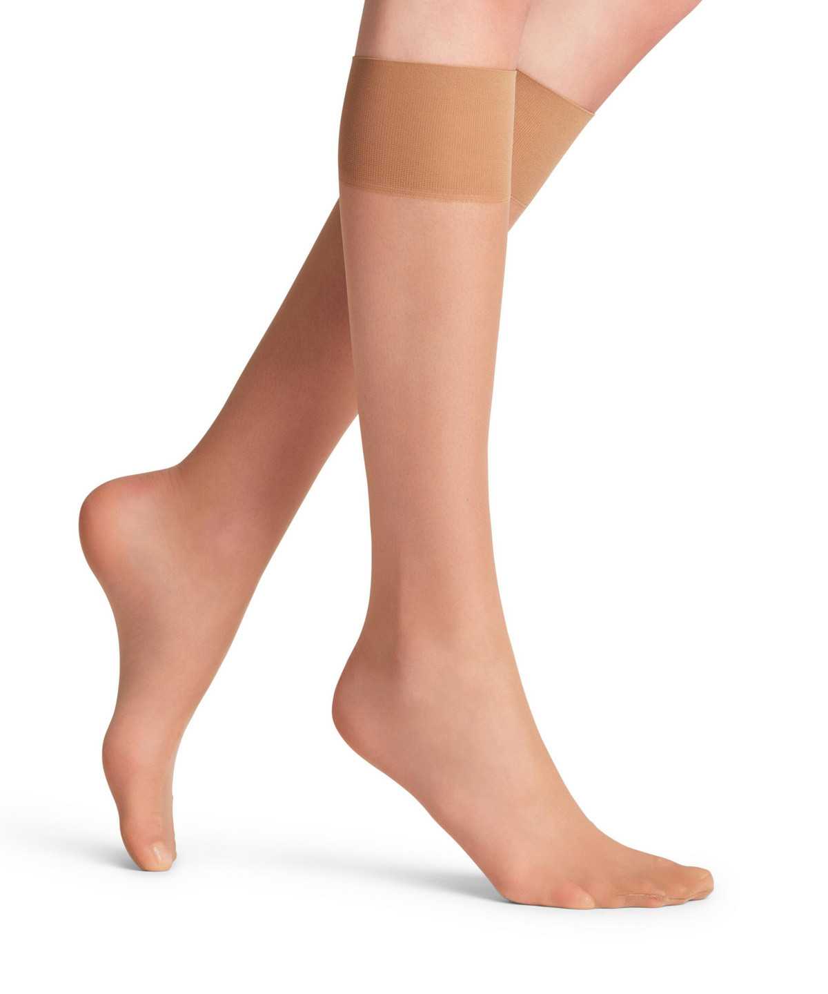 Falke Pure Matt 20 DEN Knee-high Socks Sokken Dames Beige | BNU-690821