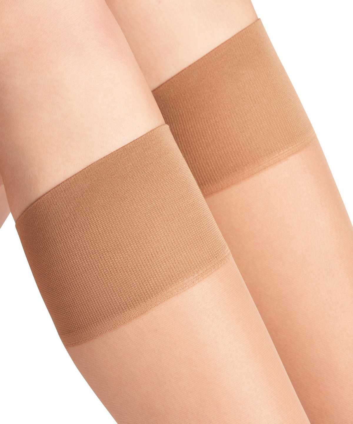 Falke Pure Matt 20 DEN Knee-high Socks Sokken Dames Beige | BNU-690821