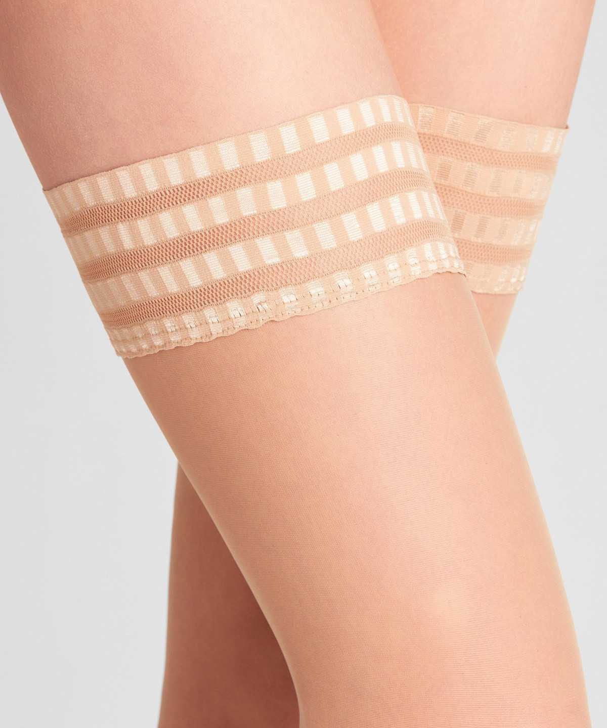 Falke Pure Matt 20 DEN Stay-ups Thigh Highs Dames Beige | FSM-792365