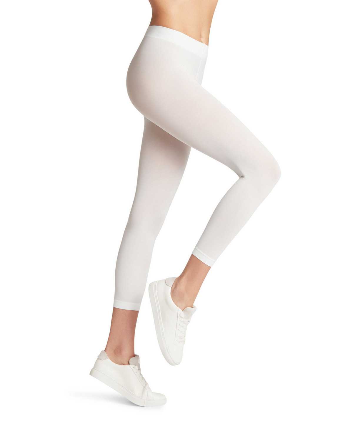 Falke Pure Matt 50 DEN Capri Leggings & Capri Dames Wit | HOF-675408