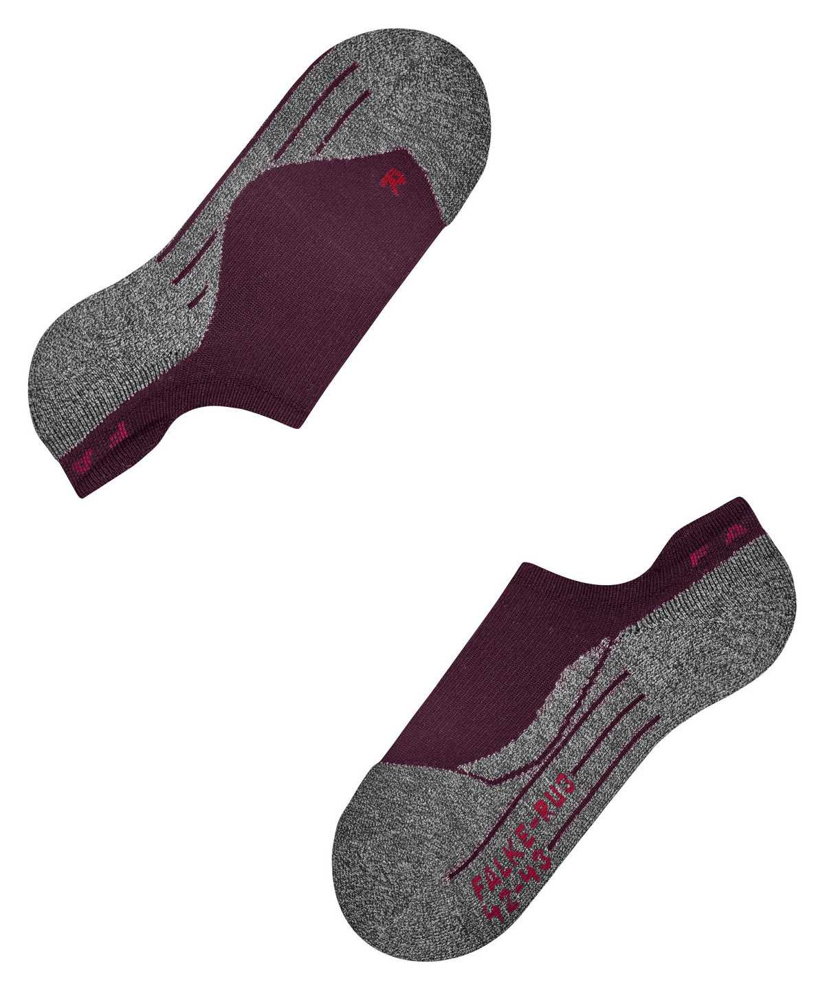 Falke RU3 Comfort Invisible Running Invisibles Sports Socks Dames Rood | MTX-809324