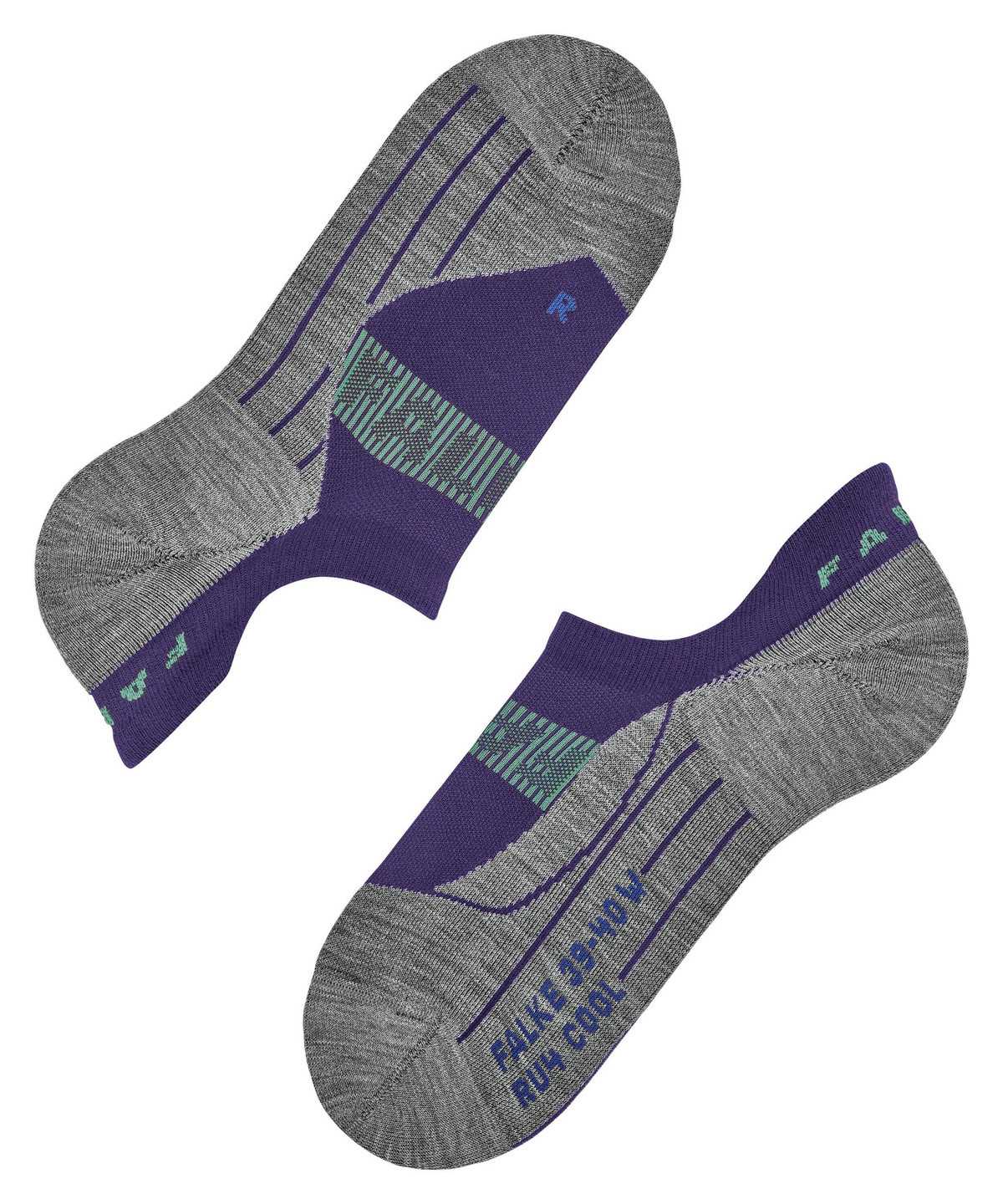 Falke RU4 Endurance Cool Invisible Running Invisibles Sports Socks Dames Paars | HLO-315478