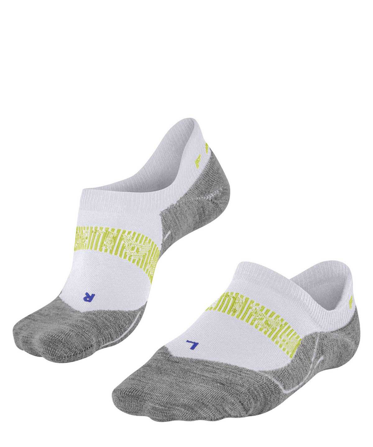 Falke RU4 Endurance Cool Invisible Running Invisibles No Show Socks Heren Wit | KSJ-042839