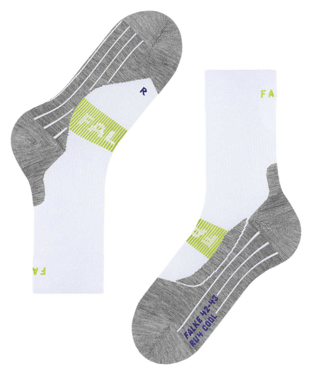 Falke RU4 Endurance Cool Running Socks Sokken Heren Wit | GOL-604157