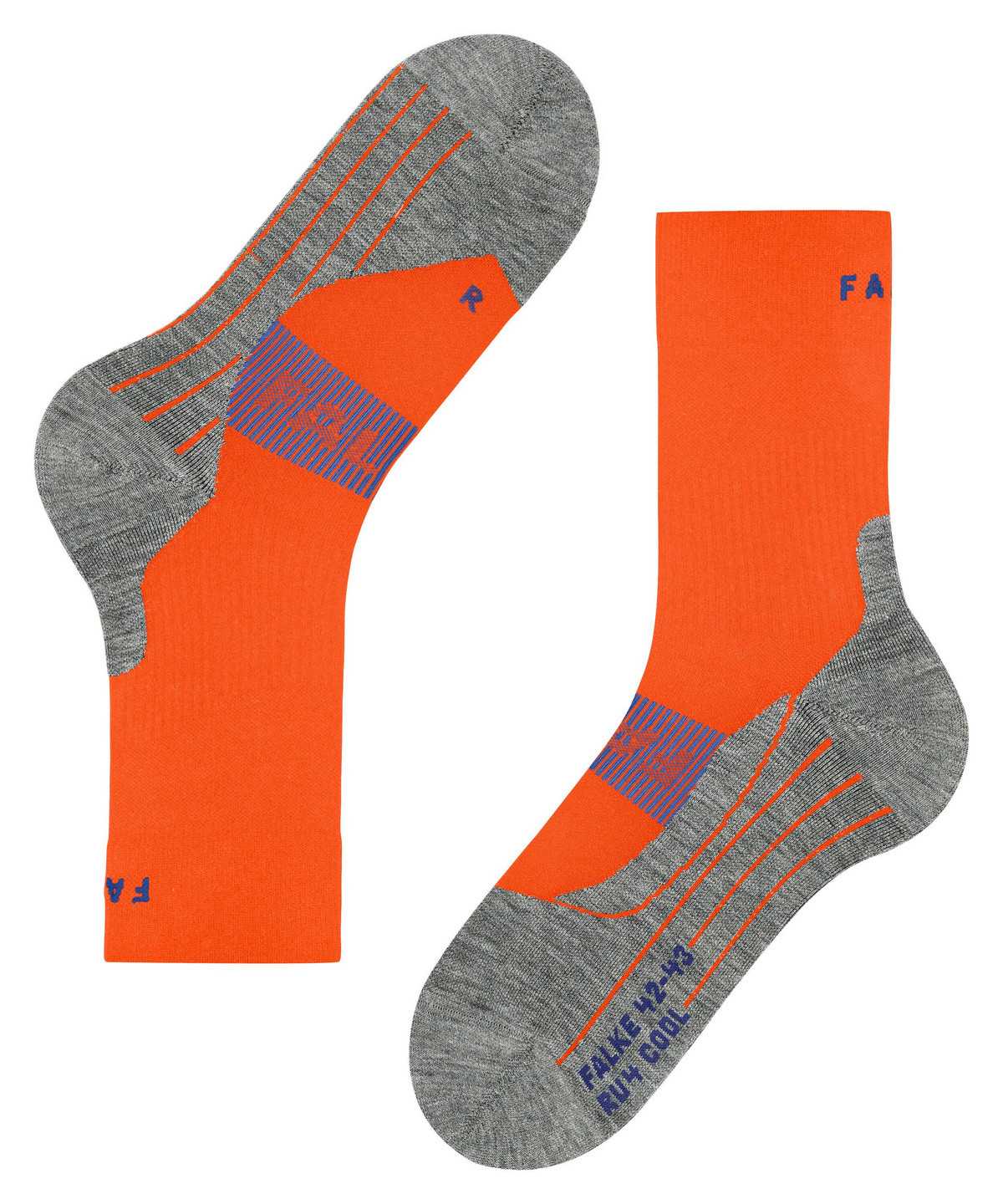 Falke RU4 Endurance Cool Running Socks Sokken Heren Oranje | DGK-560142