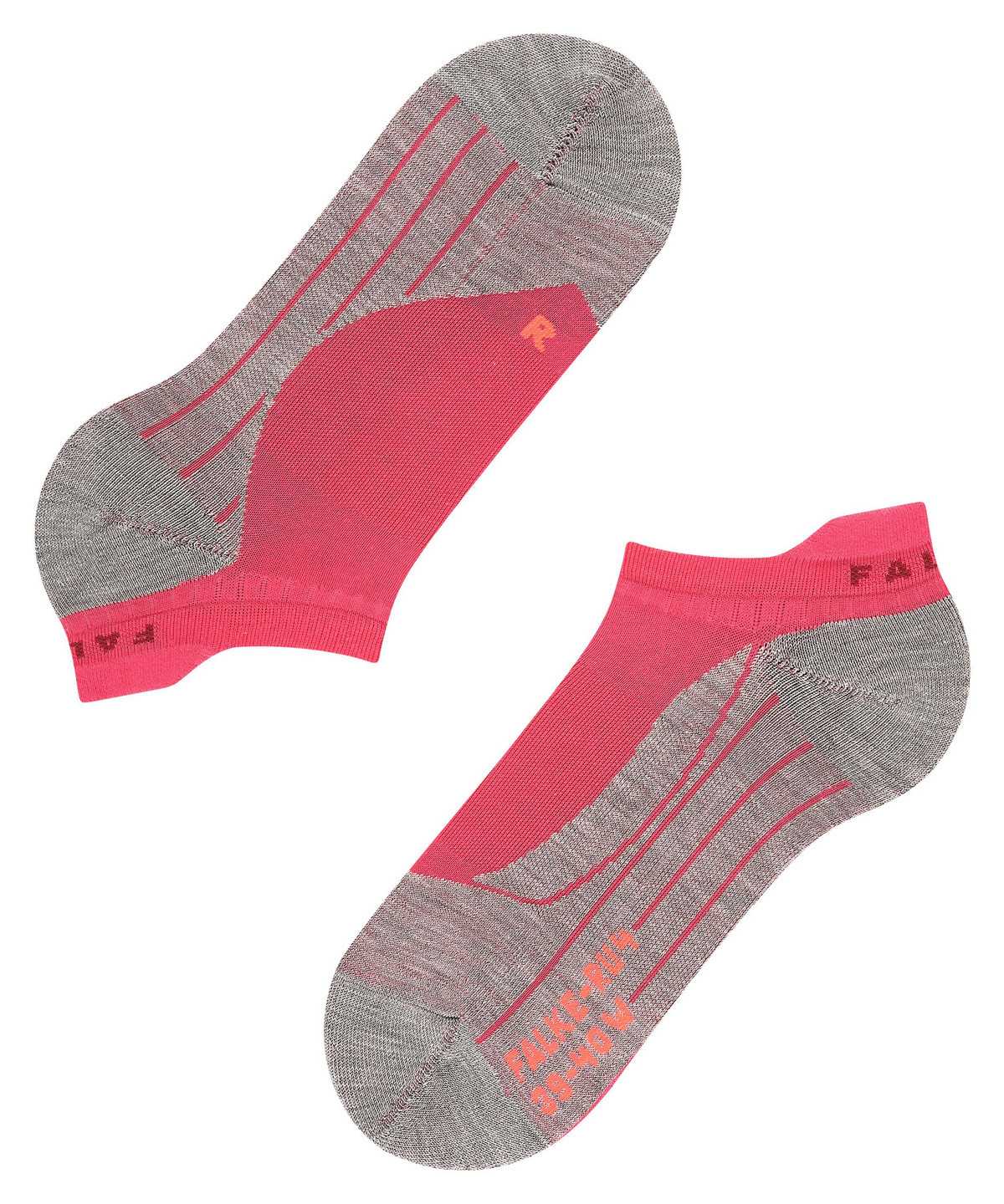 Falke RU4 Endurance Invisible Running Invisibles Sports Socks Dames Rood | GIW-385601