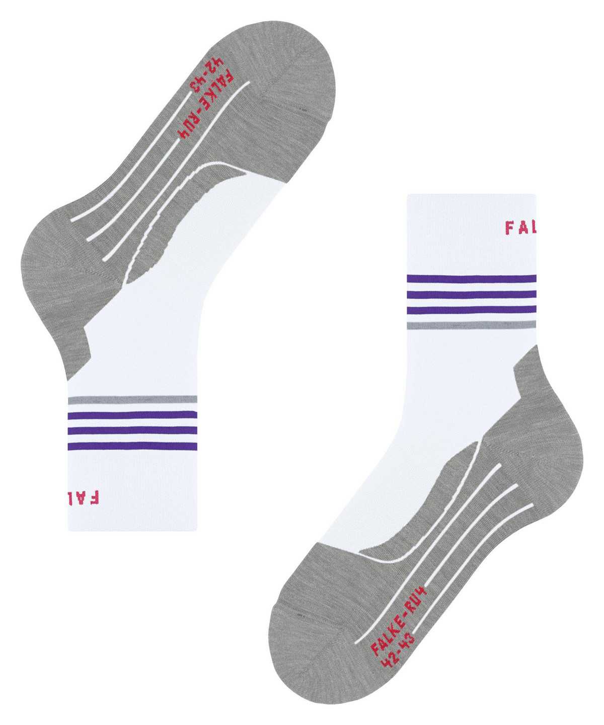 Falke RU4 Endurance Reflect Running Socks Sports Socks Dames Wit | GFZ-218049