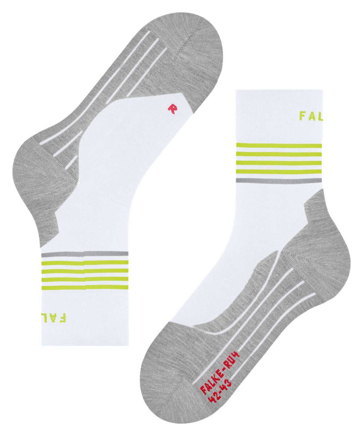 Falke RU4 Endurance Reflect Running Socks Sokken Heren Wit | KQW-289567