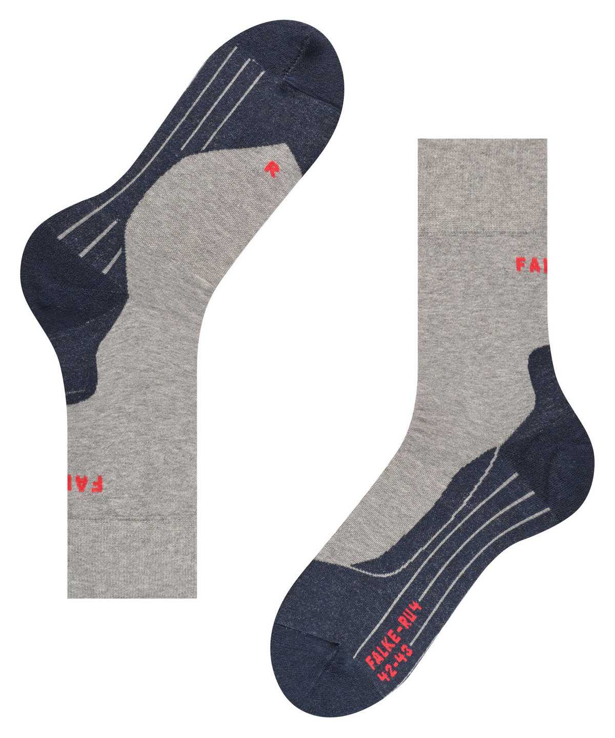 Falke RU4 Endurance Running Socks Sokken Heren Grijs | ZBP-926071