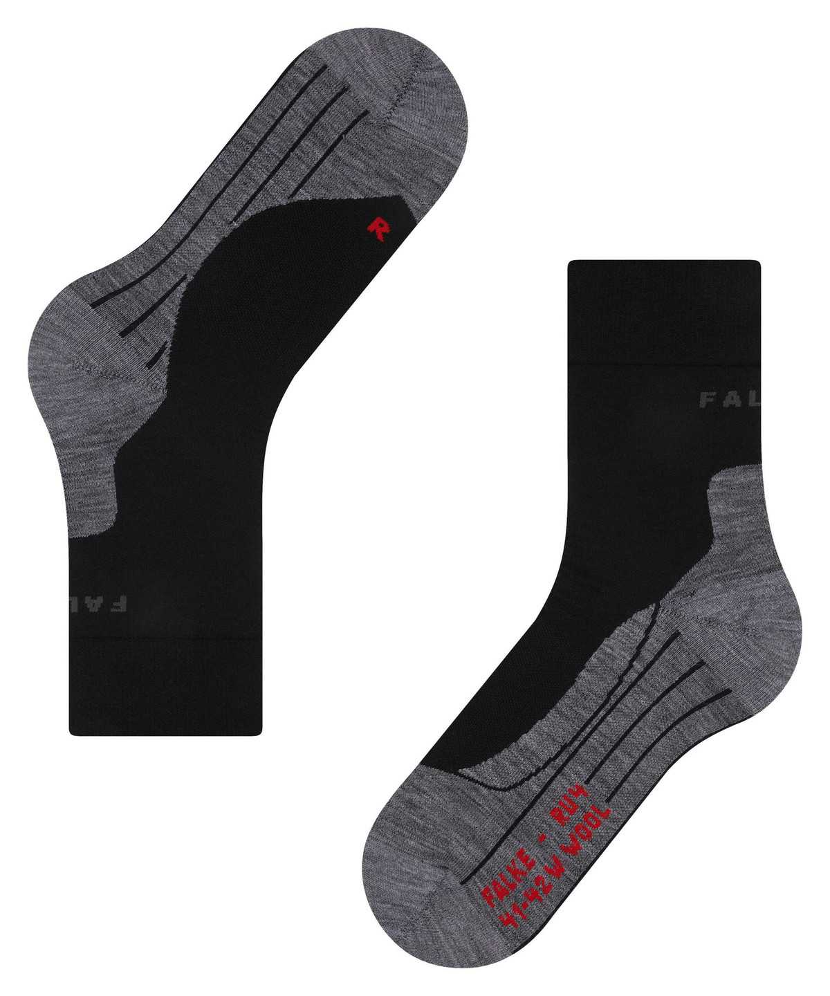 Falke RU4 Endurance Wool Running Socks Sports Socks Dames Zwart | FBO-213406