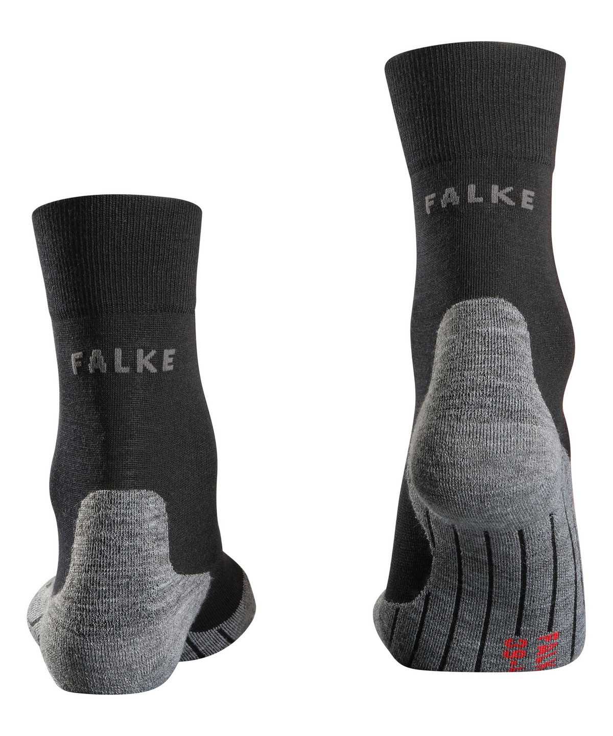 Falke RU4 Endurance Wool Running Socks Sokken Heren Zwart | VOT-972463