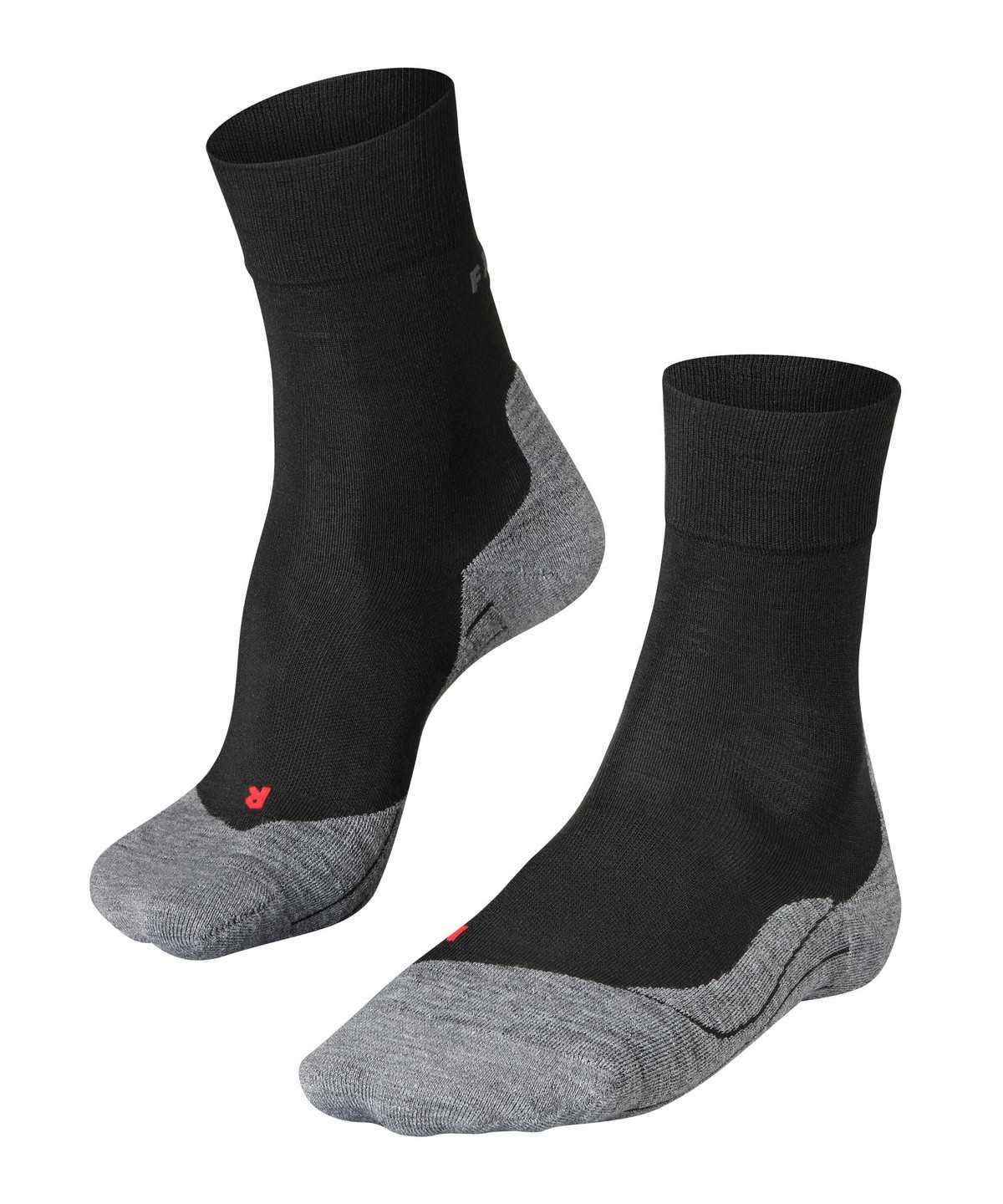 Falke RU4 Endurance Wool Running Socks Sokken Heren Zwart | VOT-972463