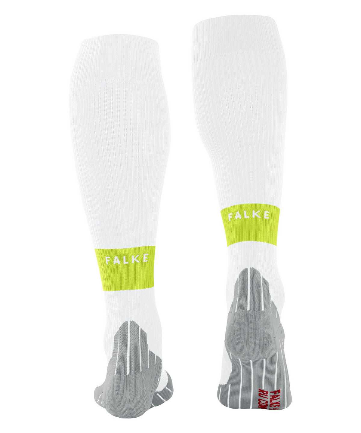 Falke RU Compression Energy Running Knee-high Socks Sokken Heren Wit | ZQF-704529