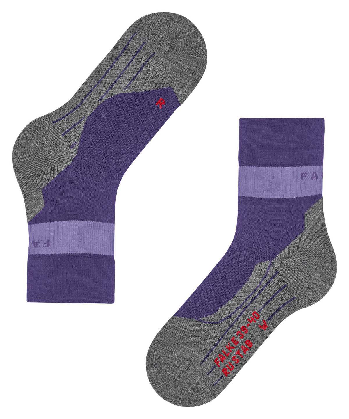 Falke RU Compression Stabilizing Running Socks Sports Socks Dames Paars | FHG-498526