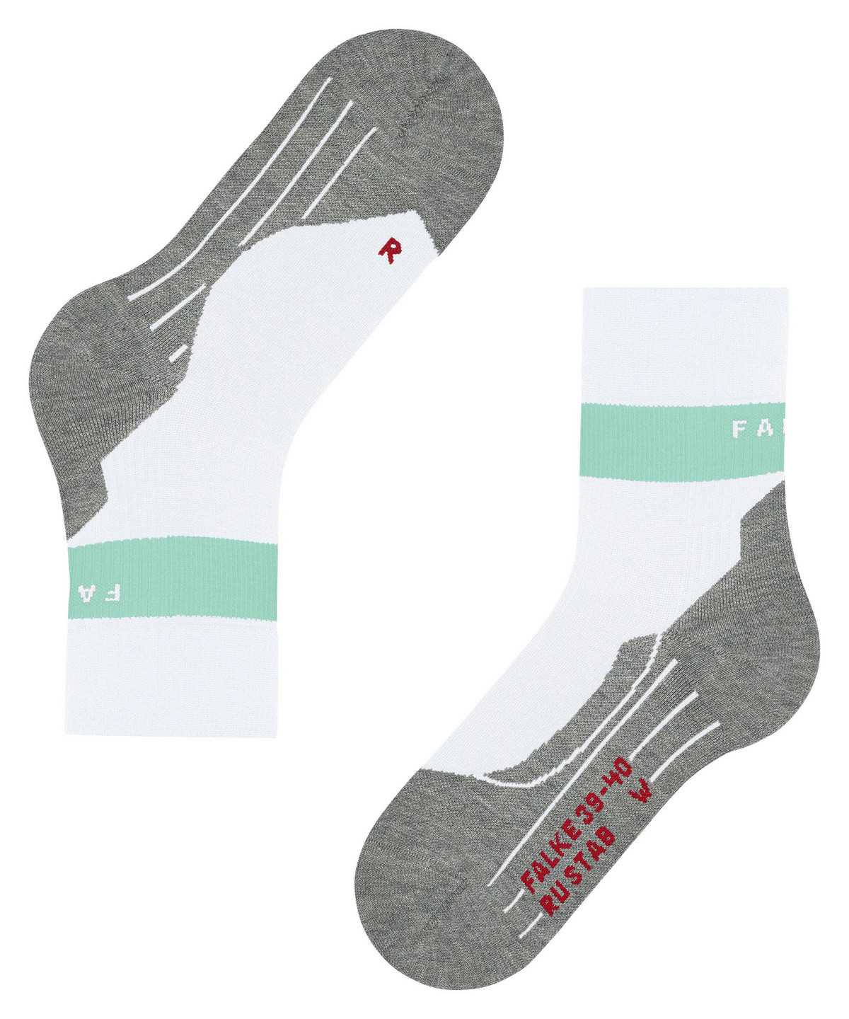 Falke RU Compression Stabilizing Running Socks Sports Socks Dames Wit | APF-709284