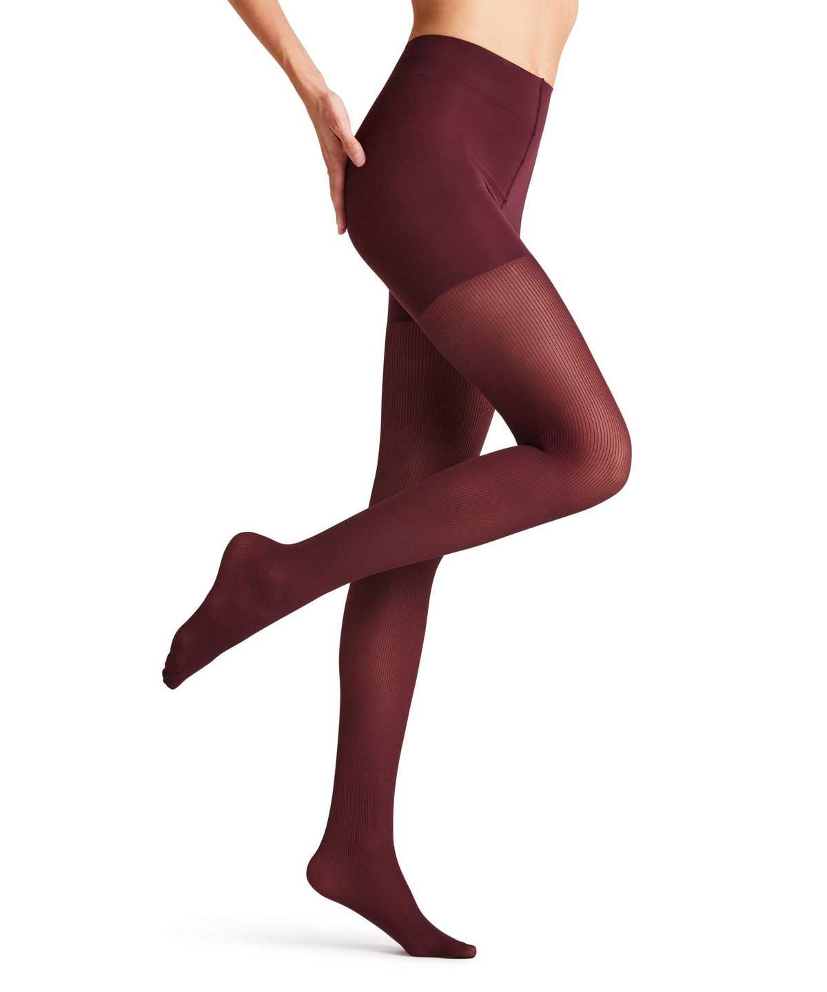 Falke Rib Shaping 50 DEN Tights Tights Dames Rood | JUH-504178