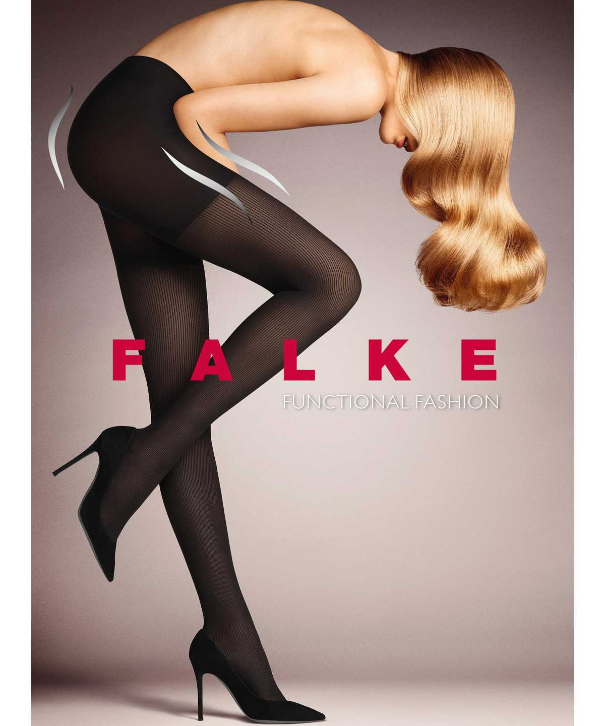 Falke Rib Shaping 50 DEN Tights Tights Dames Rood | JUH-504178