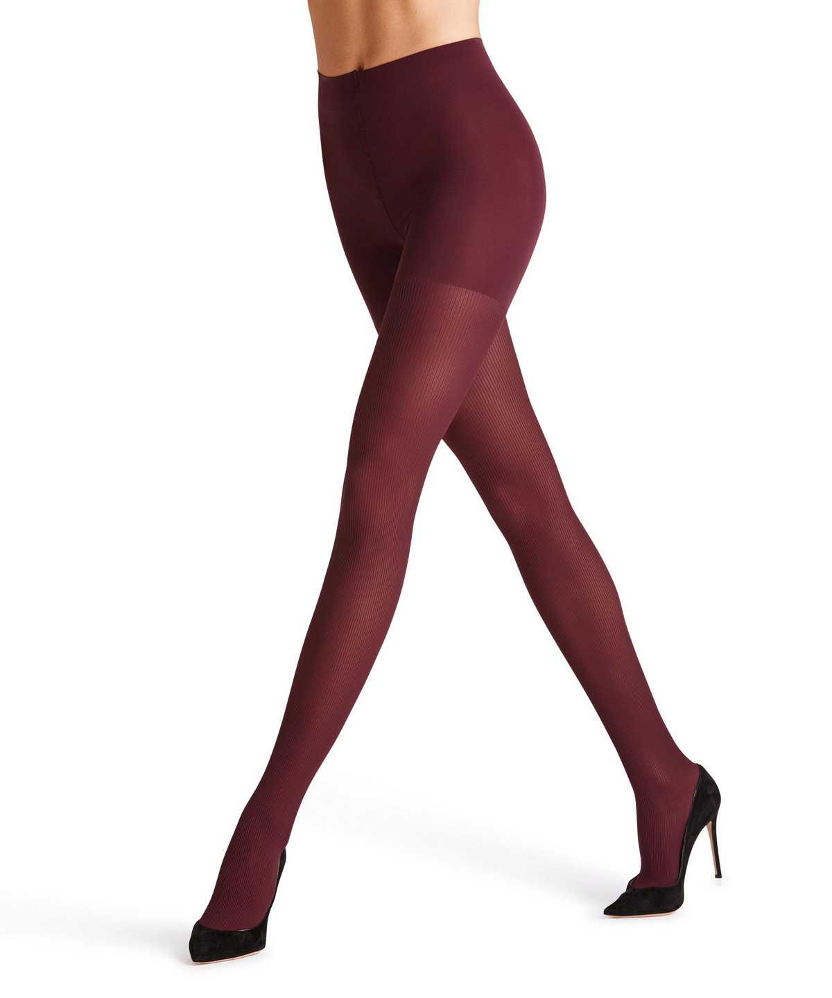 Falke Rib Shaping 50 DEN Tights Tights Dames Rood | JUH-504178