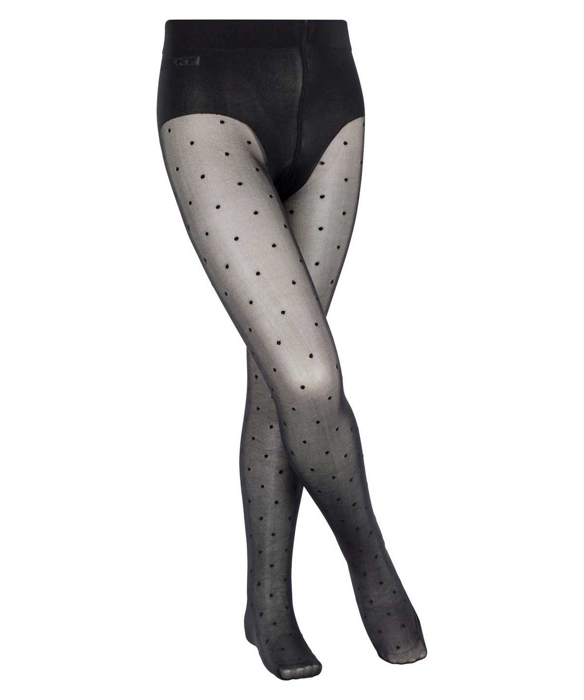 Falke Romantic Dot Tights Tights Kinderen Zwart | SAR-017643