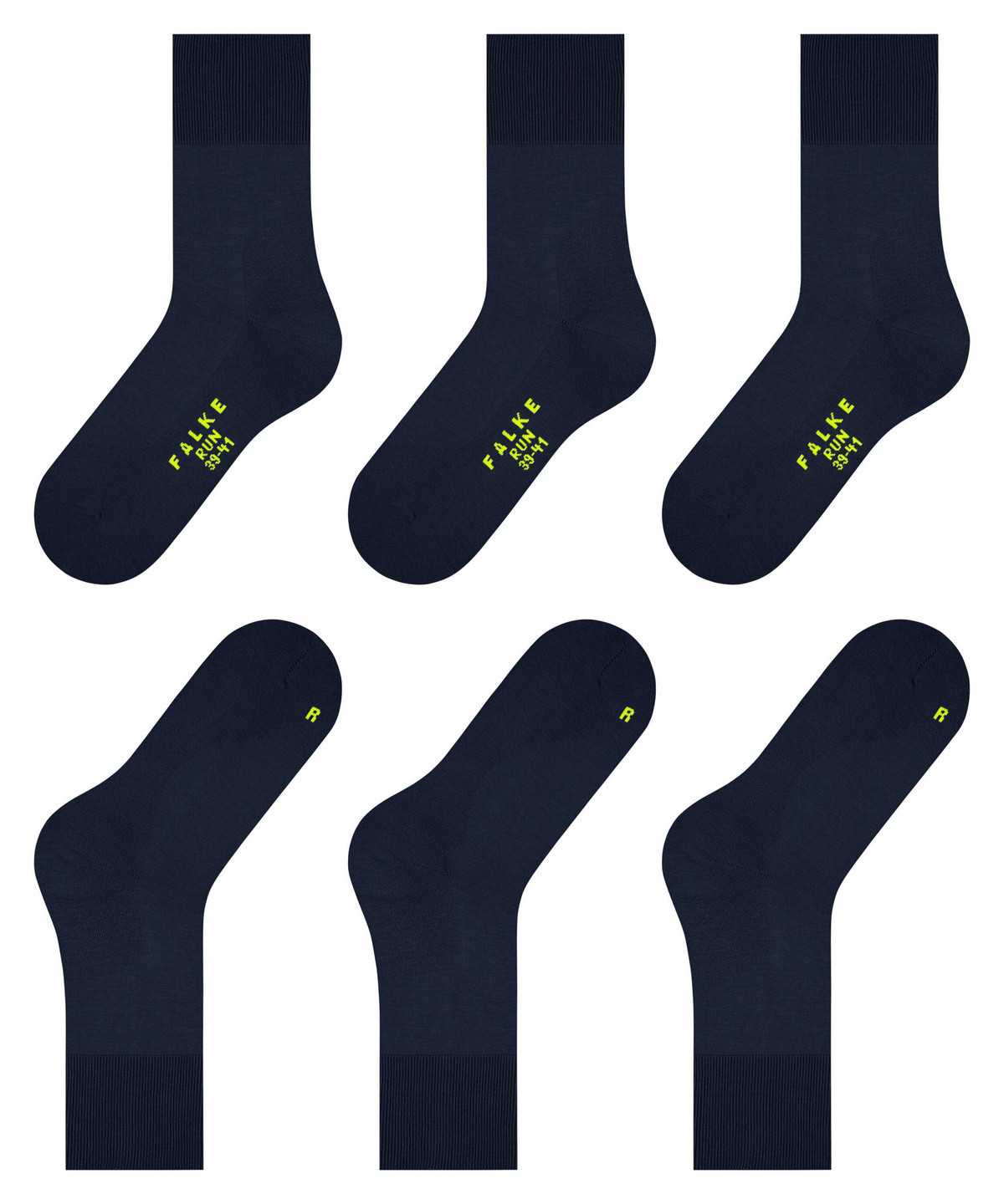 Falke Run 3-Pack Socks Sokken Heren Blauw | MGF-681572