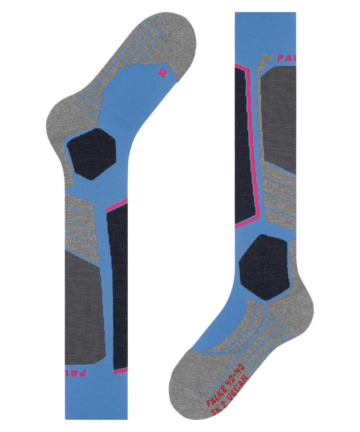 Falke SK2 Intermediate Vegan Skiing Knee-high Socks Sports Socks Dames Blauw | MLY-428370